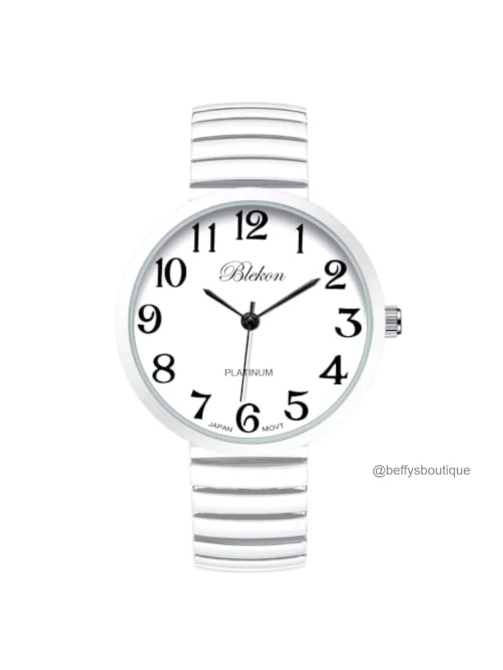 Women's Quartz Wrist Watch Alloy Case Stretch Band Analog